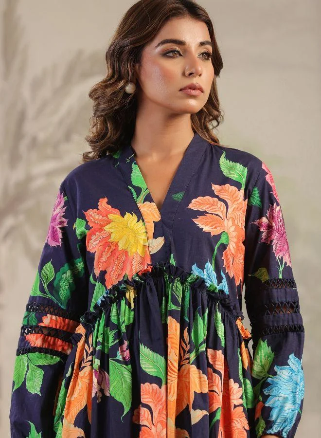 #Be Floral A-Line Dress
