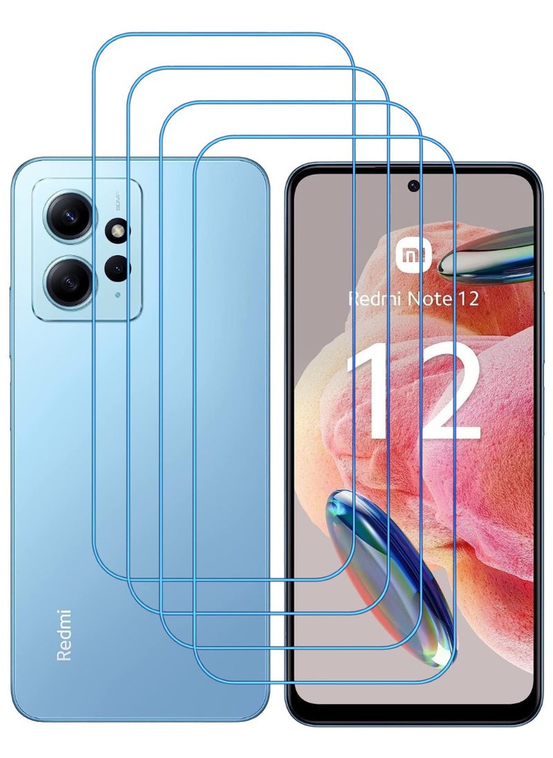 أكاليكس 4 قطع، حماية شاشة،  لهاتف  شاومي ريدمي نوت 12 ، جودة ممتازة. - Image 1