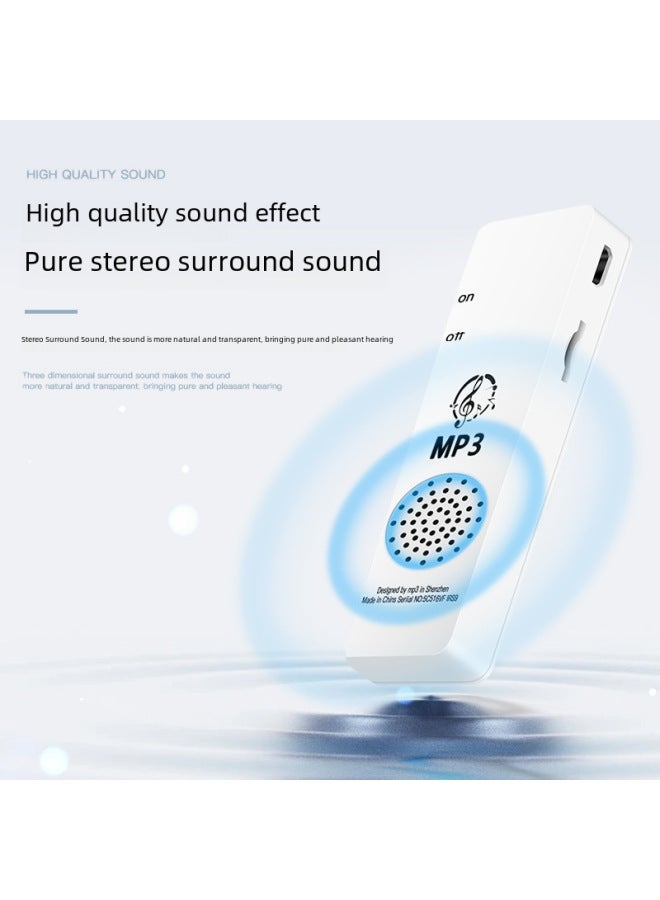 External Mp3 Student Walkman Simple Long Cartoon Sports Card Player With Card Full Set Wholesale-Body Color:Little Dinosaur-Memory Capacity:8GB (Host + Ear + Memory Card + OTG + Lanyard) - Image 4