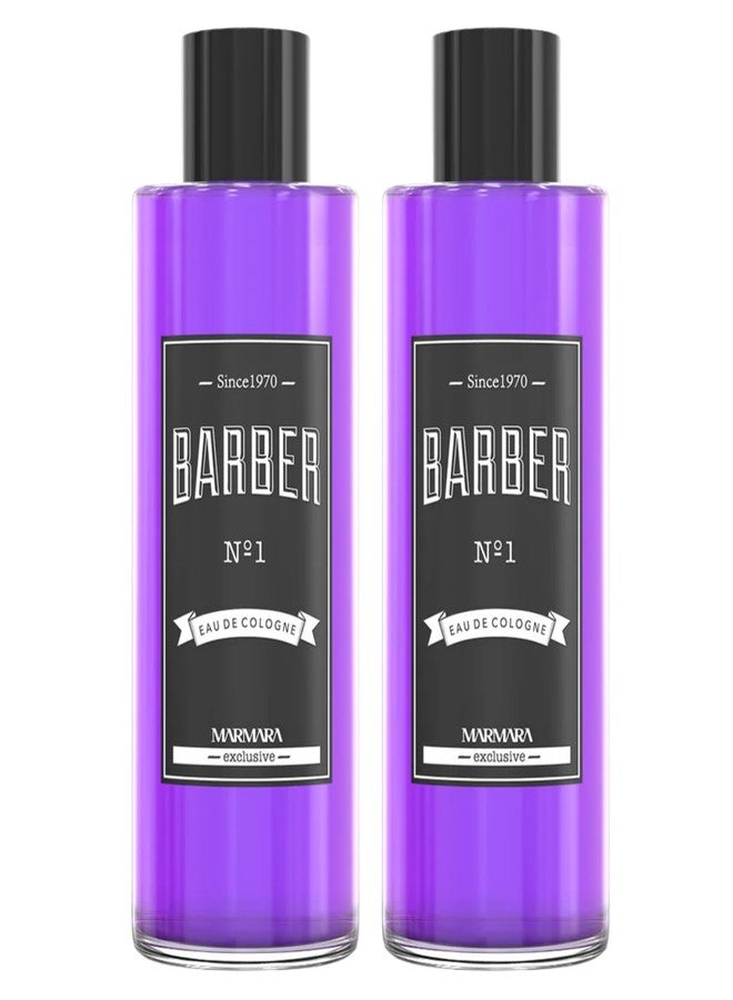 Marmara Barber Cologne - Best Choice of Modern Barbers and Traditional Shaving Fans (No 1 Purple, 500ml x 2 Bottles)