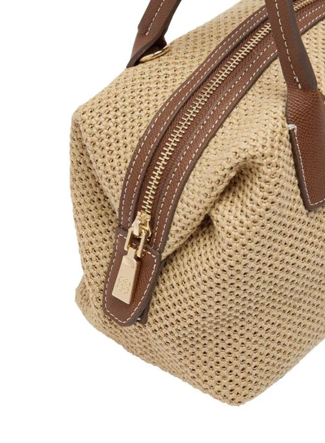 PARFOIS Straw-Effect Tote Bag With M Crossbody Strap
