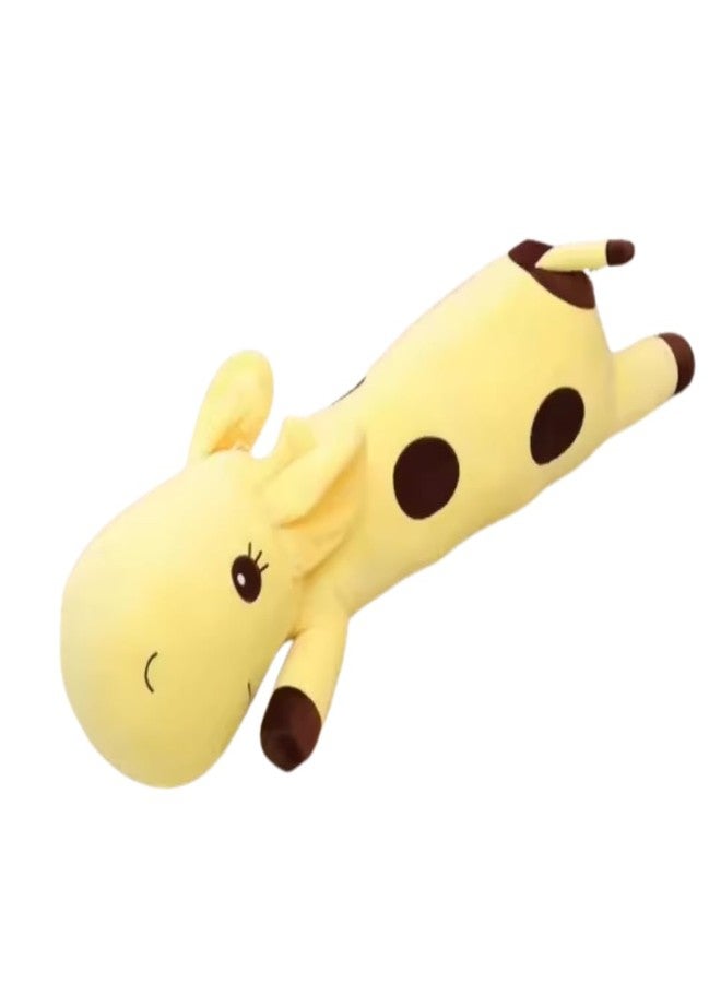 TechMax Solution Huggable Yellow Giraffe Plushie Large Sleeping Pillow for Side Sleepers - Image 2