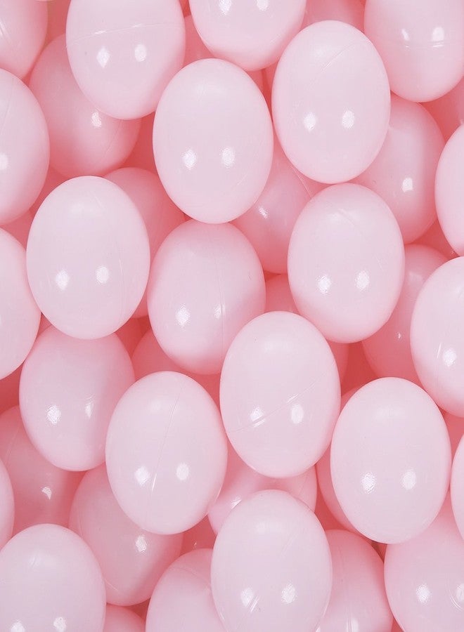 PlayMaty Ball Pit Balls - 2.75inches Plastic Phthalate & BPA Free Balls Crush Proof Stress Balls Swim Pit Fun Toy with Storage Bag for Baby Playhouse Birthday Party DecorationPack of 50 (Light Pink) - Image 1
