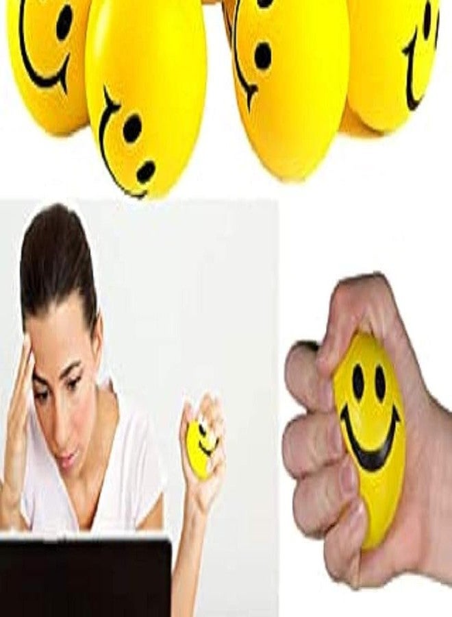 GR DESIGN®Smiley face Stress Relieving Soft Squeeze Ball (Pack of 3) - Image 4
