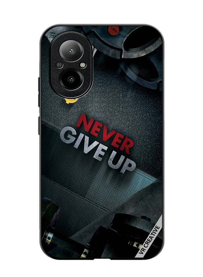 VR CREATIVE Protective Case Cover For Realme C67 4G Never Give Up Design Multicolour - Image 1