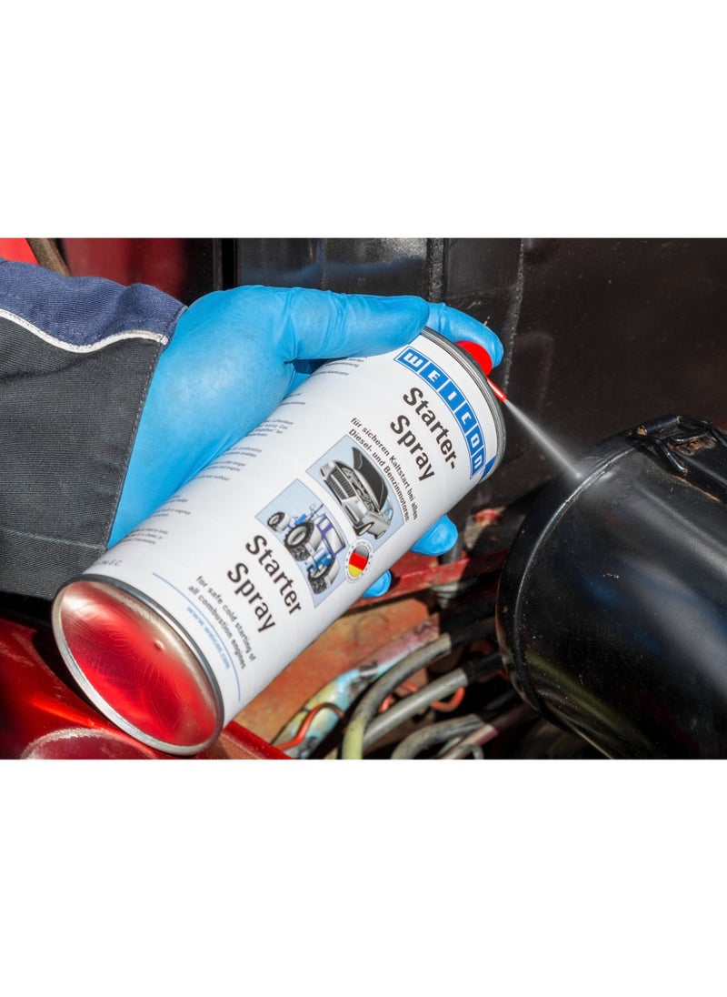 Weicon WEICON Starter Spray | 400 ml | Engine Starter Spray for easy and safe starting Car  Motorcycle Petrol Diesel Battery-saving  - Image 4