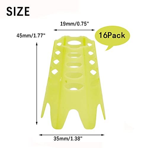 Ruyshu Golf Simulator Tees, Indoor Golf Tees for Simulator, Plastic Practice Golf Mat Tees for Winter Turf and Driving Range(Yellow) - Image 2