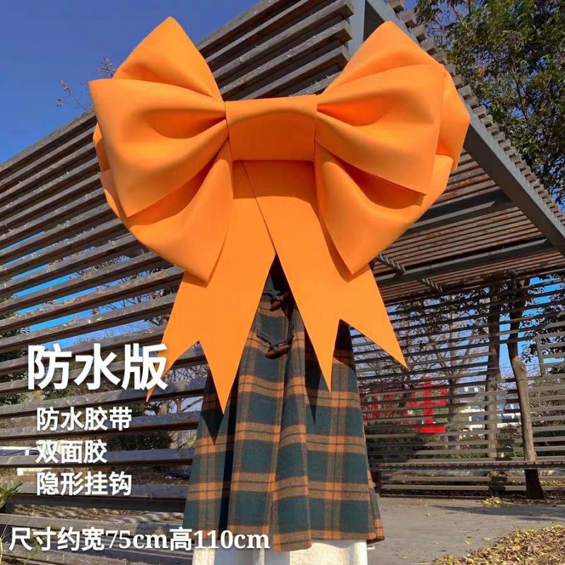 Finished Product! Internet Celebrity Bow Store Front Decoration Hanging Door Window Scene Decoration Bow Decoration - Image 1