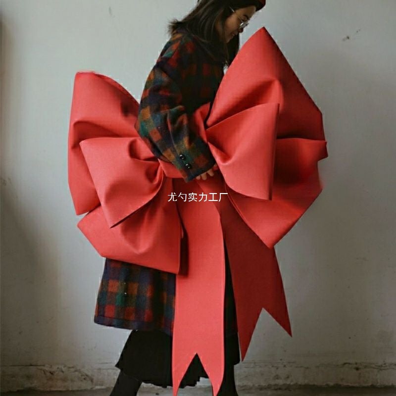 Finished Product! Internet Celebrity Bow Store Front Decoration Hanging Door Window Scene Decoration Bow Decoration - Image 5