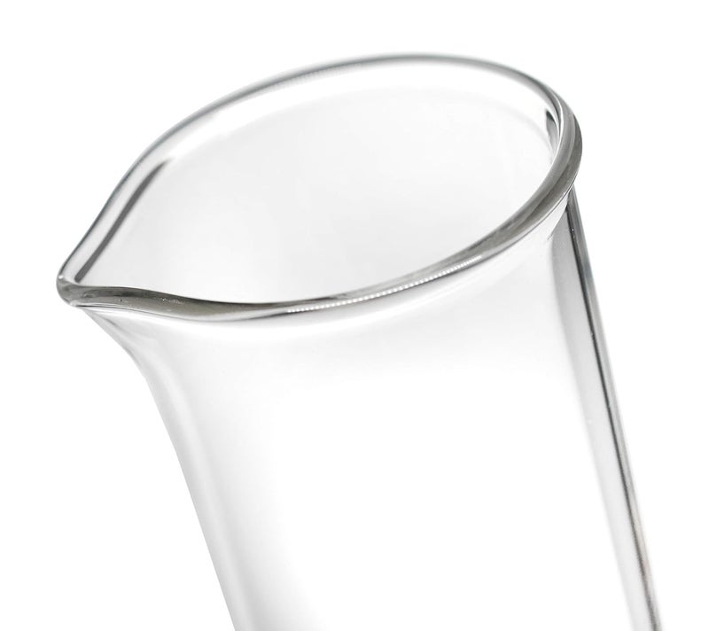EISCO Graduated Cylinder, 500mL - ASTM, Class A Tolerance ±2.00mL - Protective Collar, Hexagonal Base - Blue Graduations - Borosilicate 3.3 Glass - Labs - Image 1