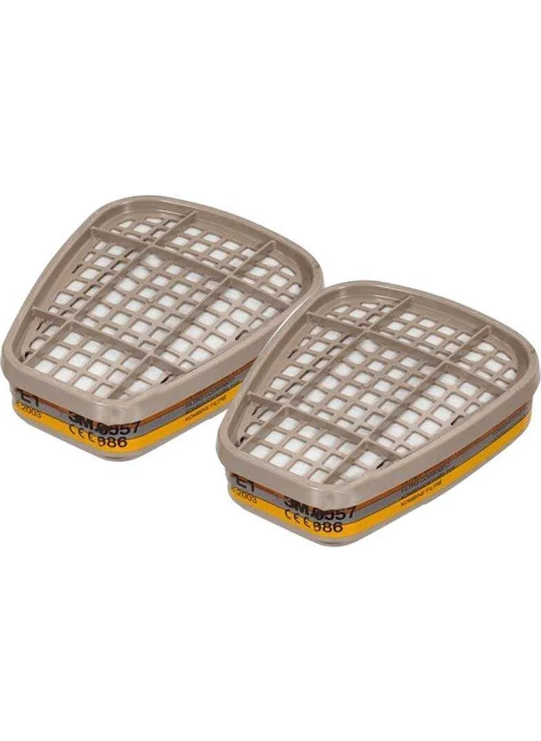 3M 6057 Abe1 Acid, Gas and Vapor Mask Filter 1 Pair