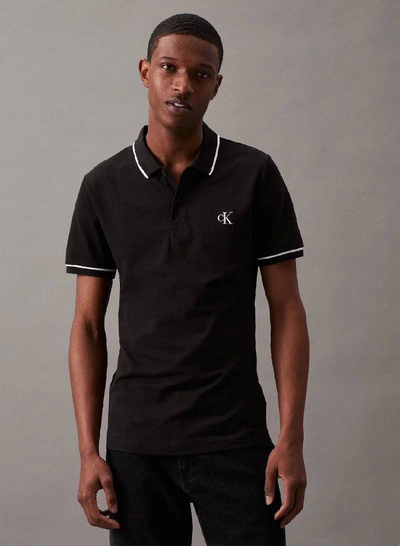 Calvin Klein Jeans Slim Stretch Cotton Polo