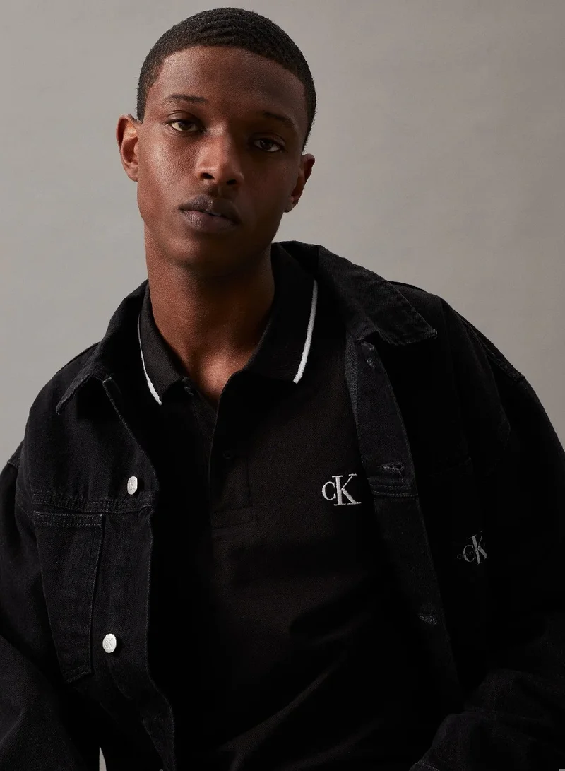 Calvin Klein Jeans Slim Stretch Cotton Polo