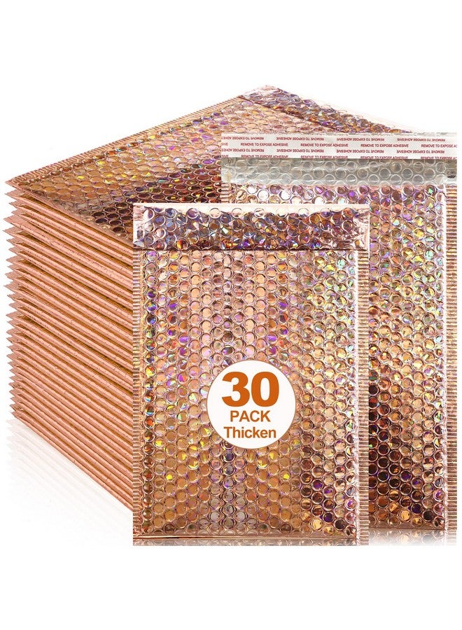 Loccmat 30 Pcs Holographic Bubble Mailers11 X 7 Inch Metallic Bubble Mailerspoly Padded Envelopeswaterproof Shipping Bagsself Sealing Thicken Cushion Envelopes For Mailingpackingsmall Business - Image 1