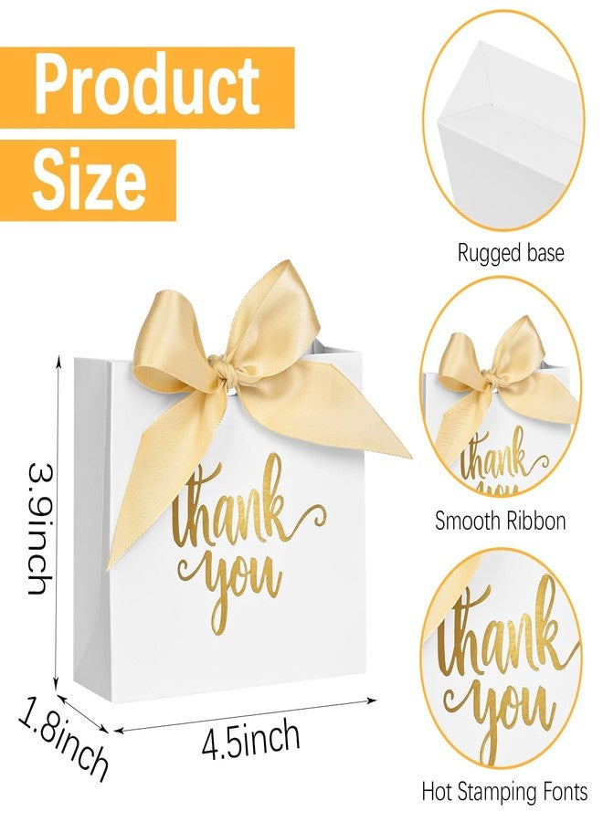 DECHISY 60Pack Small Thank You Bags (E) (White) - Image 3