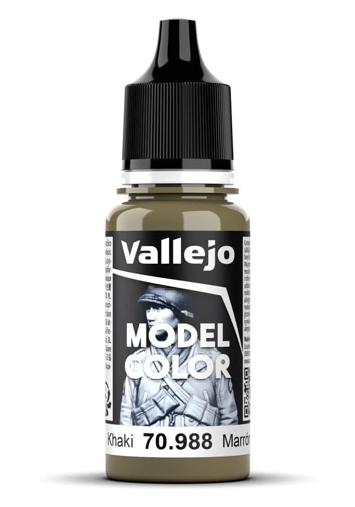 Vallejo Model Color Acrylic Paint - 17ml Khaki (115) - Image 1
