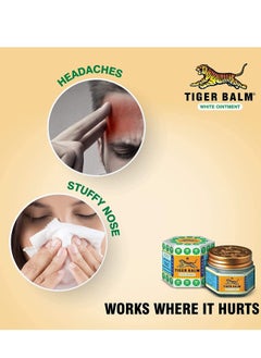 Tiger Balm Pack Of 6 White Ointment | 6 x 10g  - Image 3