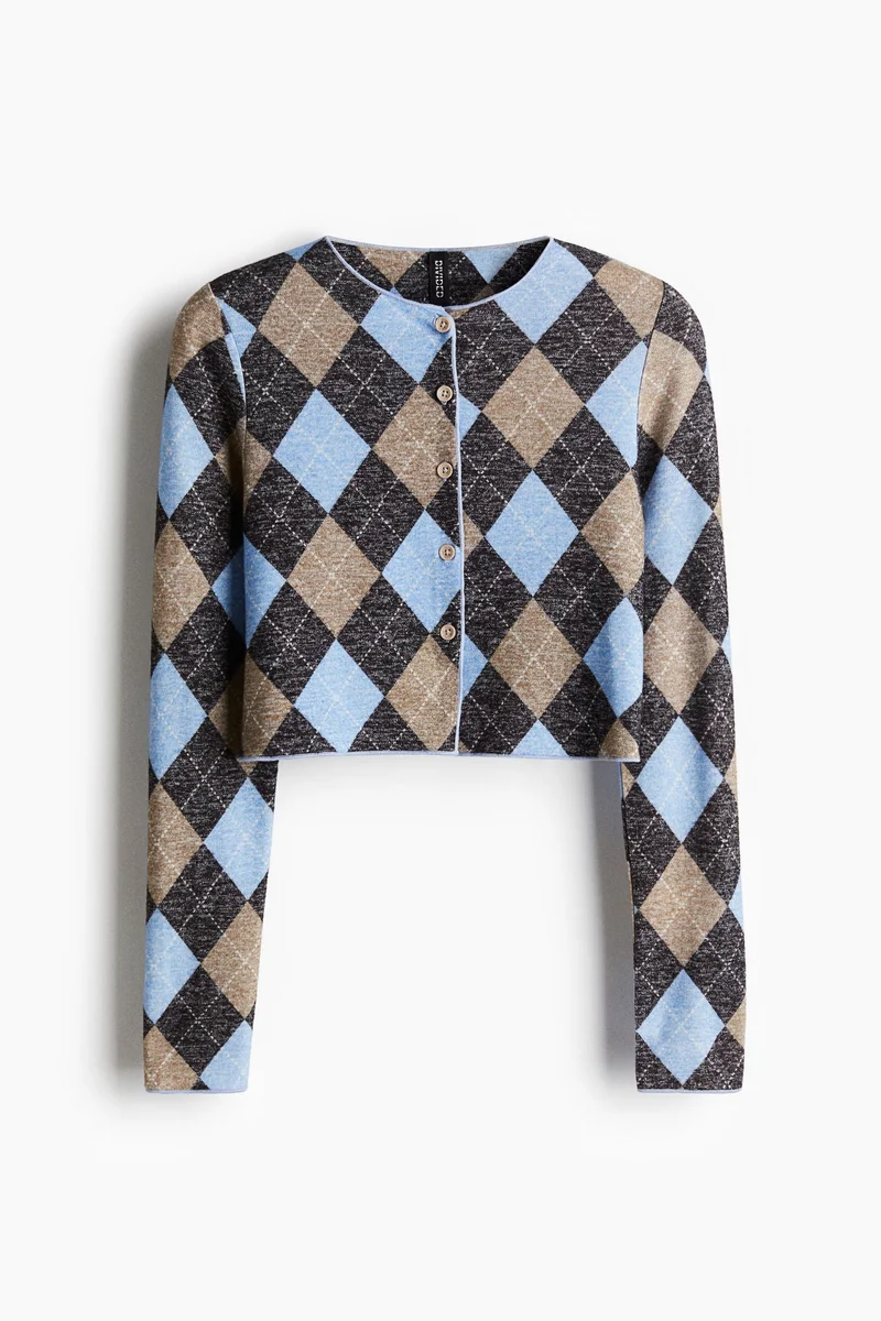 H&M Short fine-knit cardigan