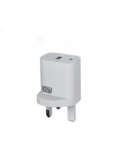 Lenyes LENYES LCH72-UK Fast Charging Dual-Port USB Wall Charger with UK Plug and Smart Protection  - Image 1