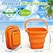 Amarlozn Jumbo Beach Sand Bucket Toy for Kids 3L Collapsible Sandbox Pail Easter Buckets 3 Pack Multi Use Tool for Garden Planting Camping Storage Fishing Washing Summer Holiday Travel Birthday Gifts - Image 4
