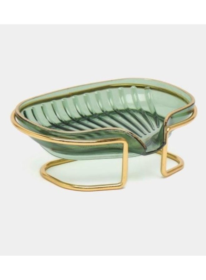 Acrylic Soap Dish - Stylish and Practical Bathroom Soap Holder with Drain Tray for Easy Cleaning and  to Hold Soap Securely in Place.multicolor - Image 1