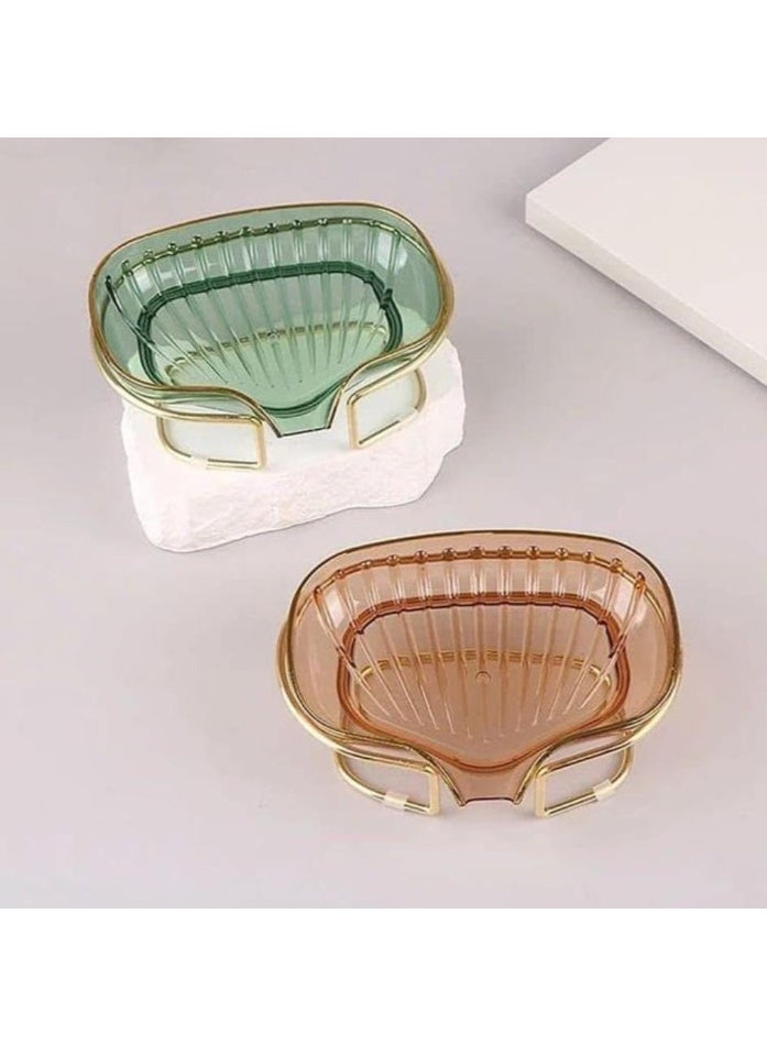 Acrylic Soap Dish - Stylish and Practical Bathroom Soap Holder with Drain Tray for Easy Cleaning and  to Hold Soap Securely in Place.multicolor - Image 5