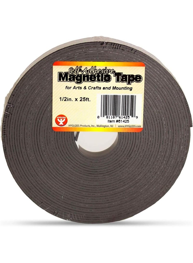 هيجلوس شريط مغناطيسي ذاتي اللصق من شركة Hygloss Products, Inc.، مقاس 1/2 بوصة × 300 بوصة - Image 1
