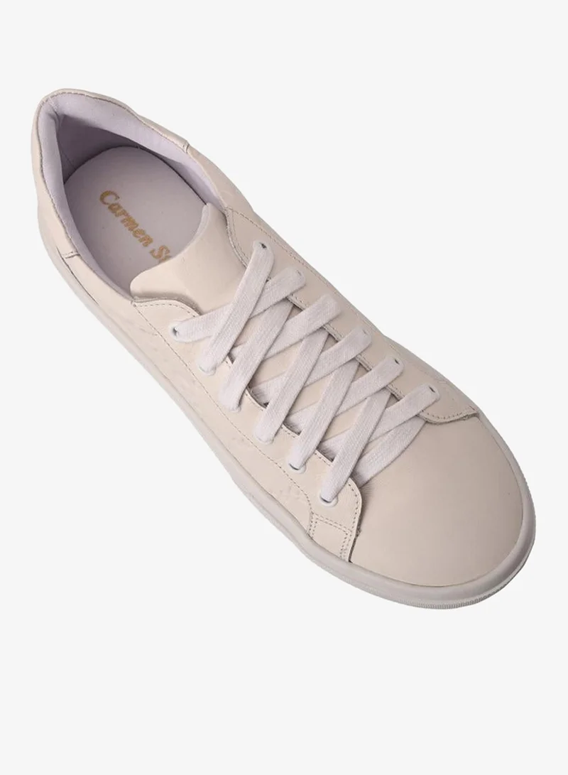 Carmen Steffens  White Bianco Metallic Sneakers for Women | Best Price UAE