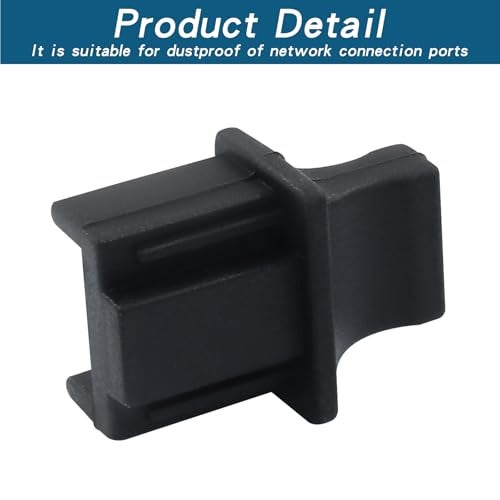 Moicstiy غطاء مضاد للغبار RJ45 من موكستي 50 قطعة، واقي غبار سيليكون لإيثرنت لمنافذ الألياف الضوئية والنحاس RJ45 - Image 4