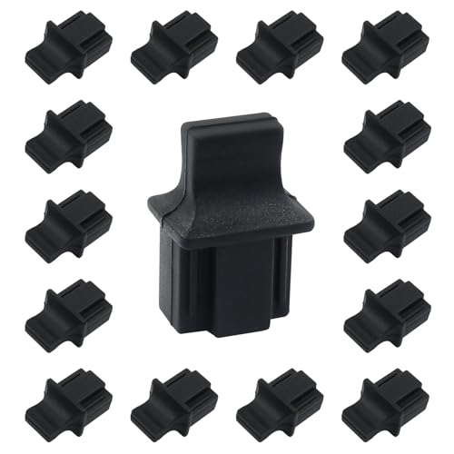 Moicstiy غطاء مضاد للغبار RJ45 من موكستي 50 قطعة، واقي غبار سيليكون لإيثرنت لمنافذ الألياف الضوئية والنحاس RJ45 - Image 1