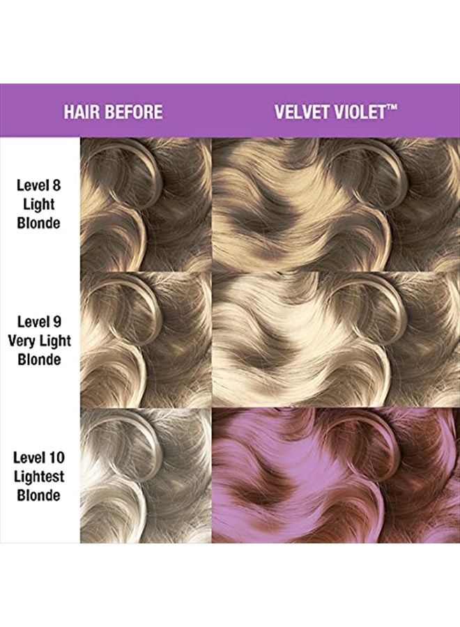 Manic Panic Velvet Violet Hair Dye - Creamtone Pastel Perfect - Semi Permanent Hair Color - Pastel Orchid Shade With Pink Undertones - Vegan, PPD & Ammonia Free - For Coloring Hair on Women & Men - Image 3