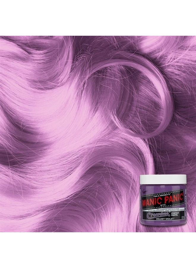 Manic Panic Velvet Violet Hair Dye - Creamtone Pastel Perfect - Semi Permanent Hair Color - Pastel Orchid Shade With Pink Undertones - Vegan, PPD & Ammonia Free - For Coloring Hair on Women & Men - Image 2