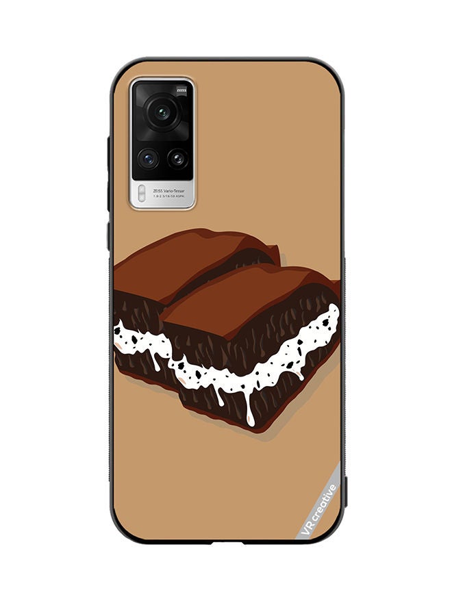 VR CREATIVE Protective Case Cover For Vivo X60 Pro Brownies Design Multicolour - Image 1