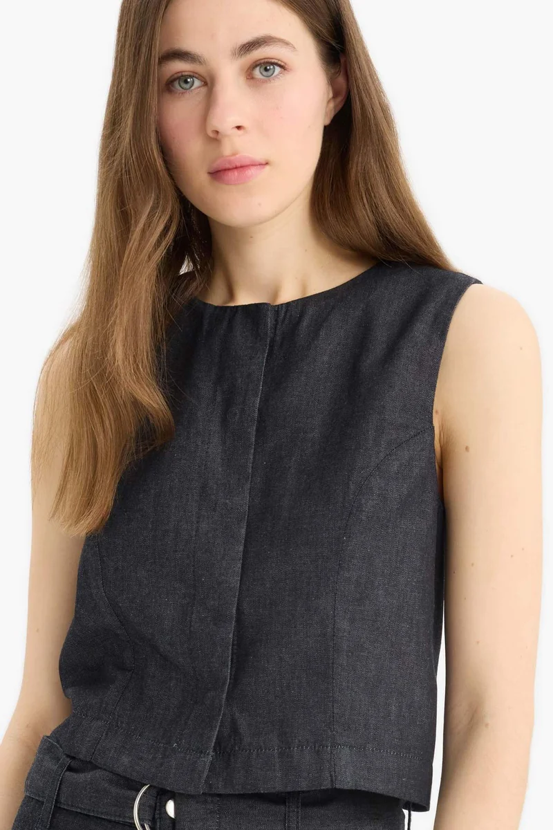 ديفاكتو Soft Denim Vest