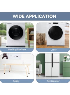 Generic 4 Pcs Washing Machine Base, Rubber Washing Machine Stabilizer, Washer Foot Pads, Shock and Noise Reduction for Washing Machines and Dryers, Washer Anti Vibration Mat  - Image 4
