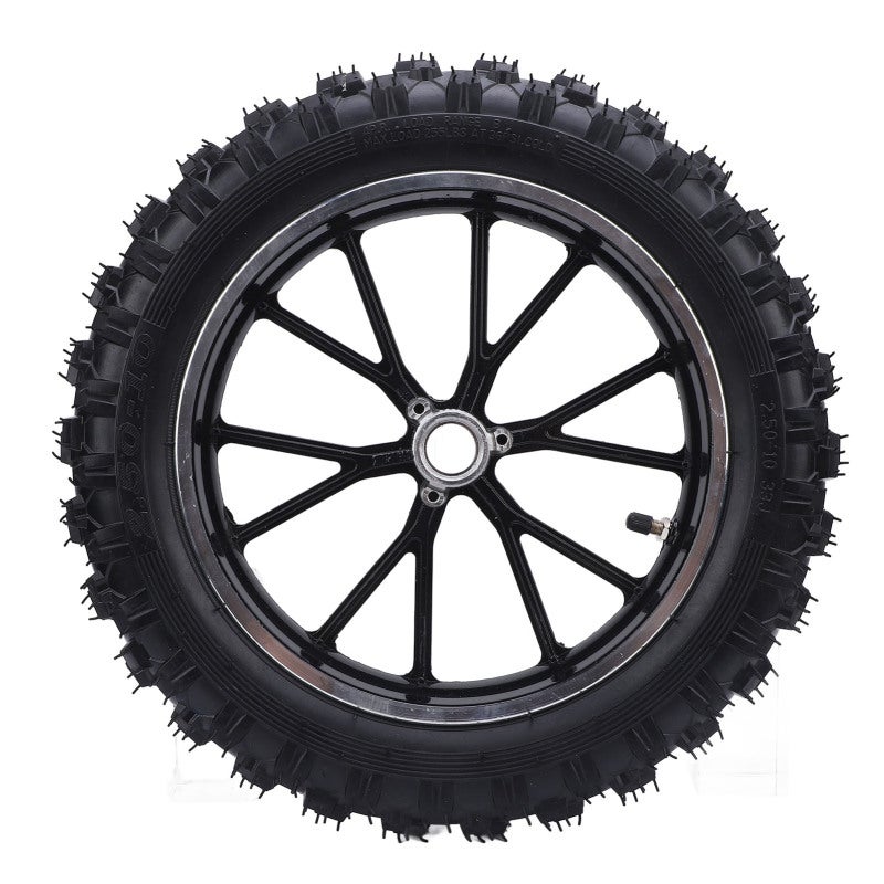 NHS 2.5-10 Wheel Hub Tire High Toughness Rubber Wearproof Dirt Bike Wheel Hub Tire - Premium Metal Frame Mini Bike Wheel Hub Tire for 49cc Mini Dirt Bikes - Image 5