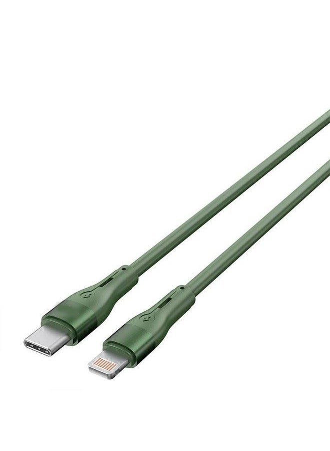 MODOS C36L PD Fast charging Cable 65W data cable 1000mm Green - Image 3