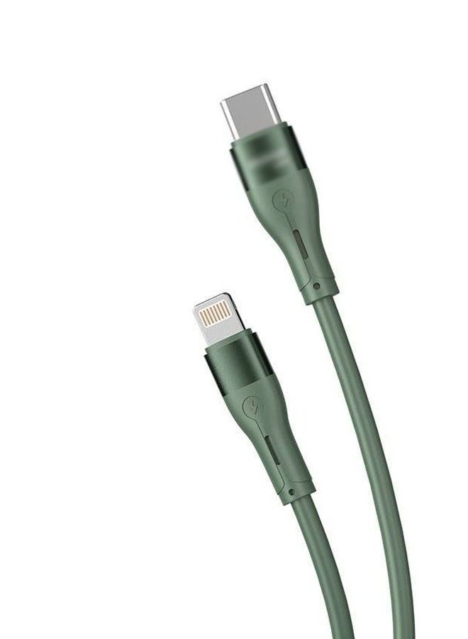 MODOS C36L PD Fast charging Cable 65W data cable 1000mm Green - Image 2