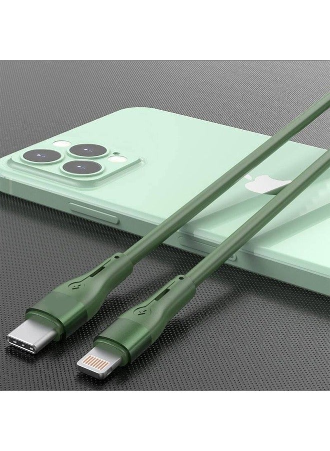 MODOS C36L PD Fast charging Cable 65W data cable 1000mm Green - Image 5