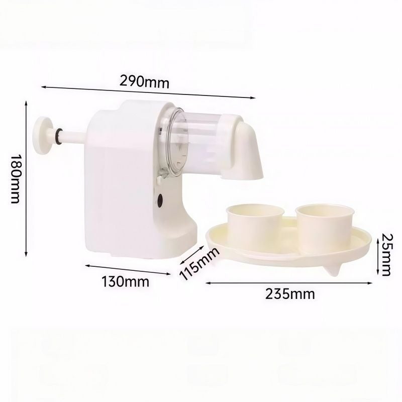 sxslxx Ice Shaver - 6-Piece Set with 1 Machine, 4 Cups, and 1 Ice Tray - Image 2