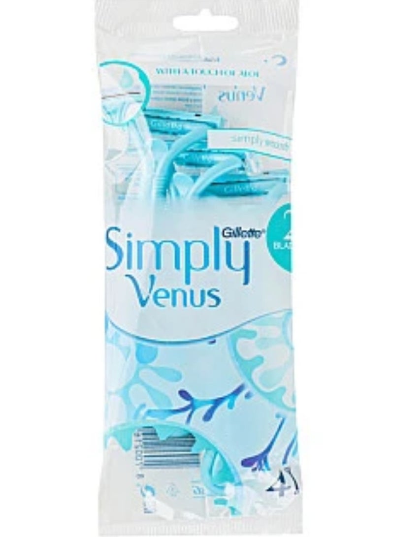 Gillette Venus Simply Women’s Razor - 2 Blades, 4 Count - Image 1