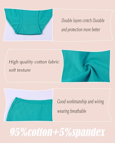 Boboking Girls Underwear Cotton Briefs Teen Kids Panties 12years Mixed color - Image 3