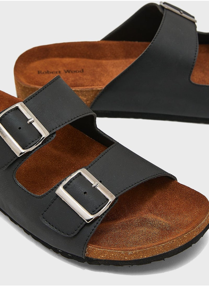 Robert Wood - Buckle Details Sandals - Image 1