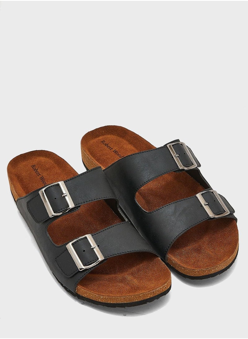 Robert Wood - Buckle Details Sandals - Image 1