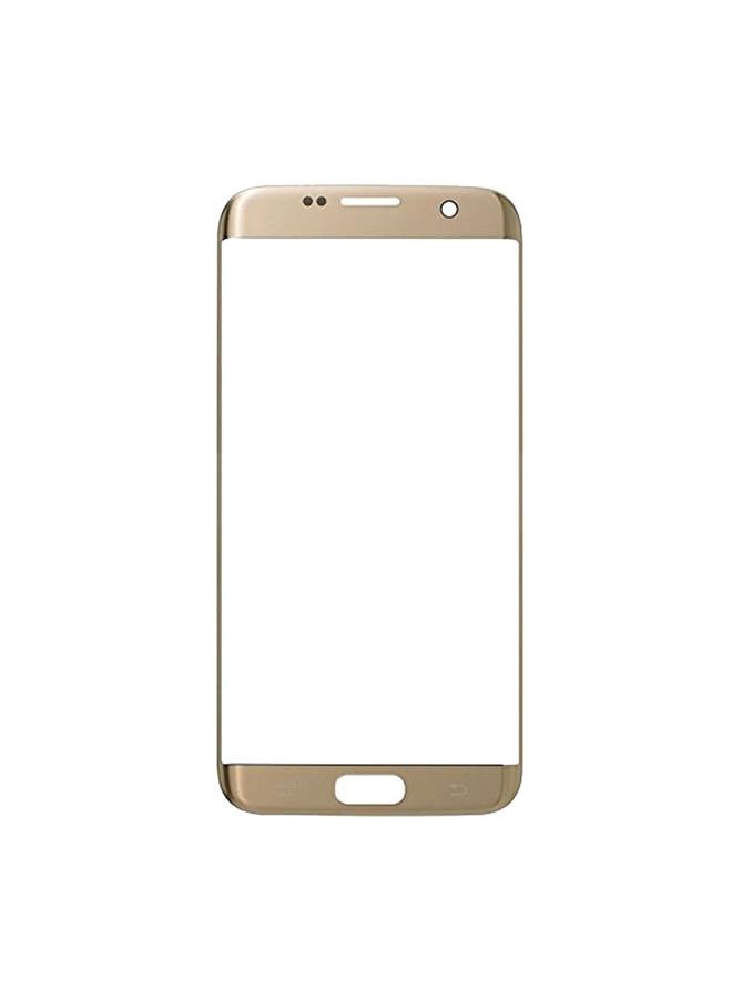 erorex For Galaxy S7 Edge / G935 Original Front Screen Outer Glass Lens (Gold) - Image 2