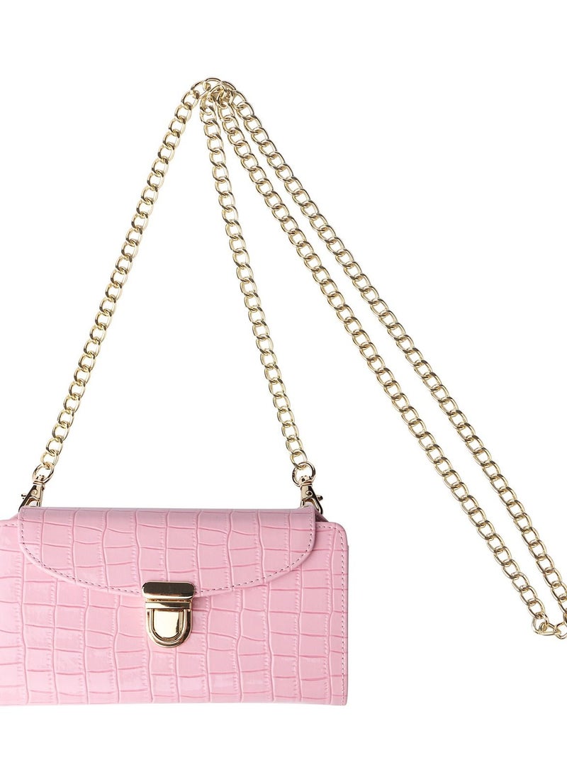 Loquat Women's multi-functional Crossbody Horizontal Single Shoulder Crocodile Pattern Mobile Phone Bag  - Image 5