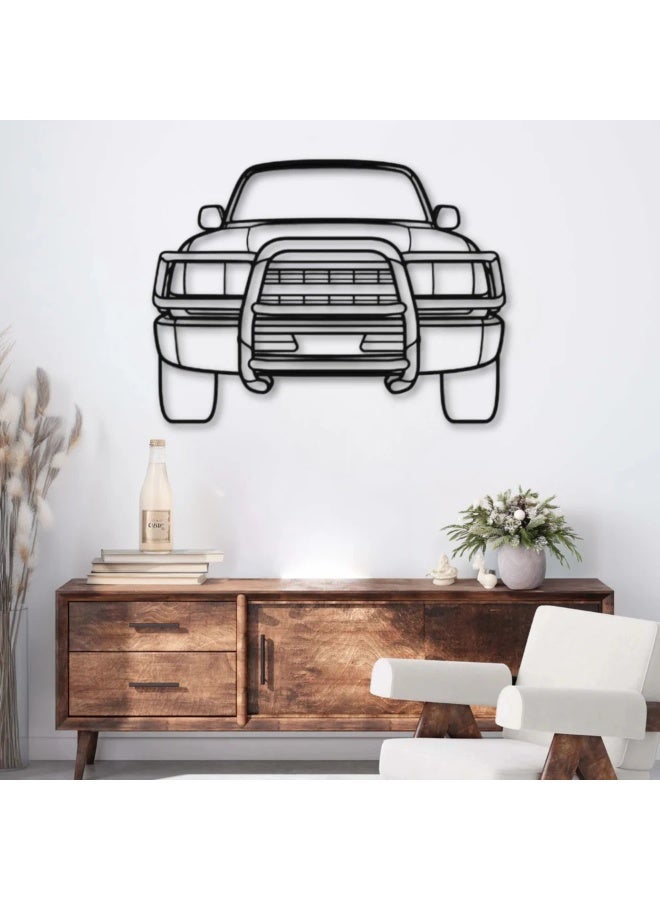 Metal Wall Decoration Featuring a Toyota Land Cruiser HDJ80 - Image 1