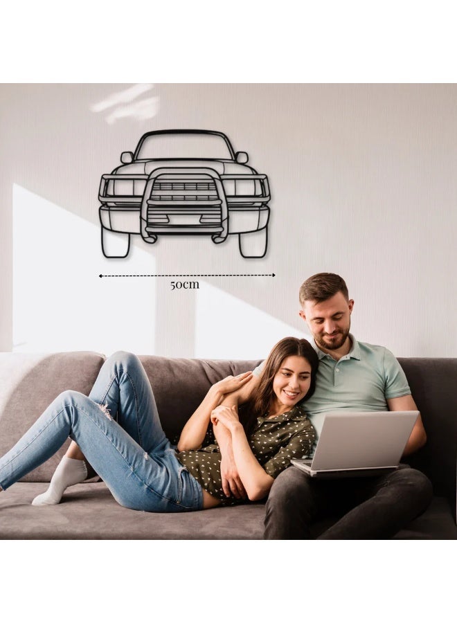 Metal Wall Decoration Featuring a Toyota Land Cruiser HDJ80 - Image 2