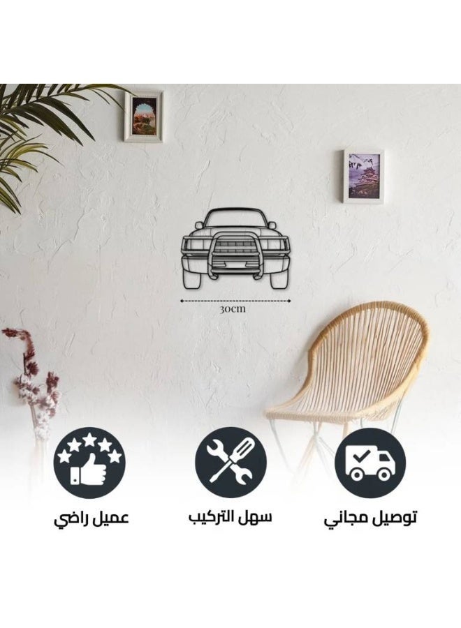 Metal Wall Decoration Featuring a Toyota Land Cruiser HDJ80 - Image 3