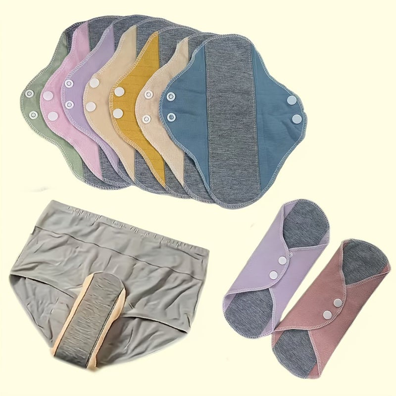 10 Pcs Assorted Varieties Reusable Thin Sanitary Pads Women Elderly Leak Proof Soft Comfortable Hygienic Protective Underwear Summer Menstrual Periods - Image 2
